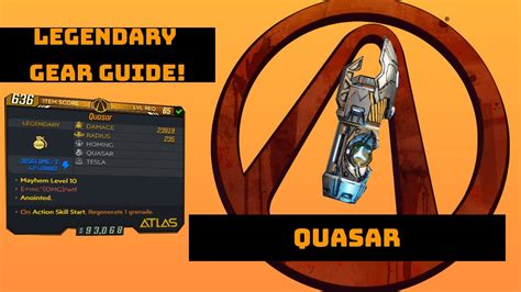 Borderlands Quasar Legendary Gear Guide Youtube