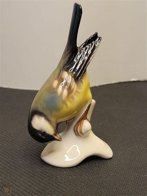 Vintage Goebel Great Titmouse Bird Figurine Made In West Germany