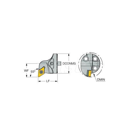 Iscar Replaceable Boring Bar Heads Compatible Insert Style DCMT