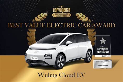 Carvaganza Editors Choice 2024 Best Value Electric Car Award Wuling Cloud Ev