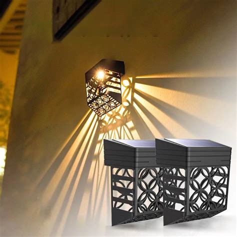 Vimite 4PCS Led Solar Lampu Fence Light Outdoor Waterproof Automatic