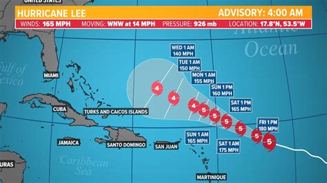 Hurricane Lee Update Forecast Track And Models Of Storm