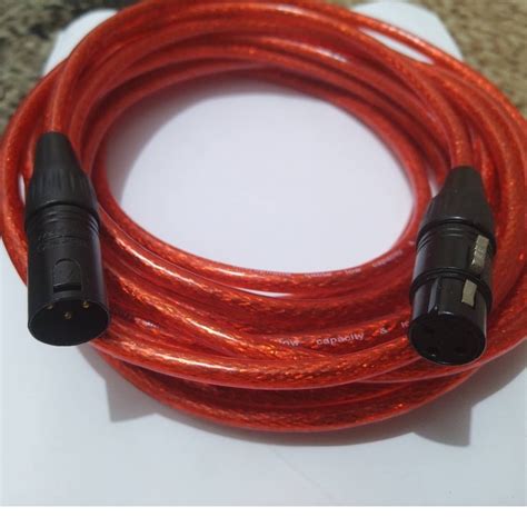 10 Meters Microphone Cable Audio Cord Wire Connector Xlr 3 Pin Male To Female Xlr Cable Shopee