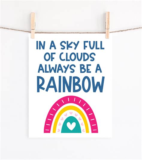 Inspirational Rainbow Printables Boho Style Posters Kara Creates