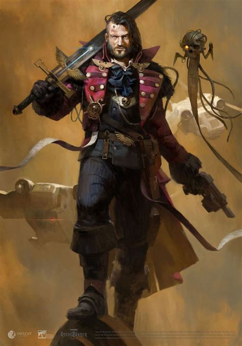 Artstation Wh40k Rogue Trader Portrait In 2024 Warhammer 40k