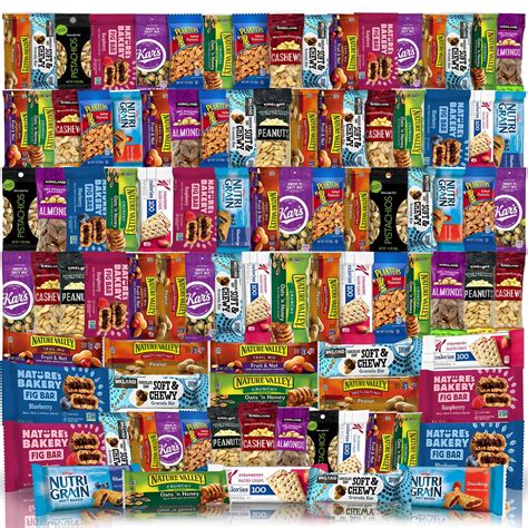 Variety Snack Box Aif Count Granola Bars Breakfast Bars Trail