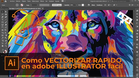 Como VECTORIZAR RAPIDO En Adobe ILLUSTRATOR Con La Herramienta De CALCO