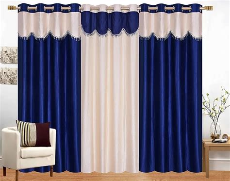 Polyester Blue And White Feet Door Curtain At Rs Piece In Panipat