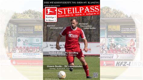 31 Ausgabe Unserer Stadionzeitung Rot Schwarzer Steilpass Online