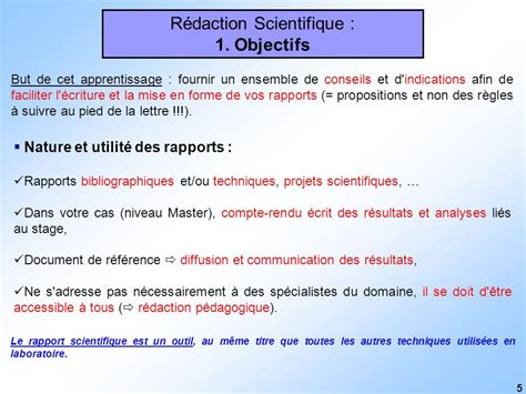 Quelques Conseils Pour La Rédaction D Un Rapport Scientifique