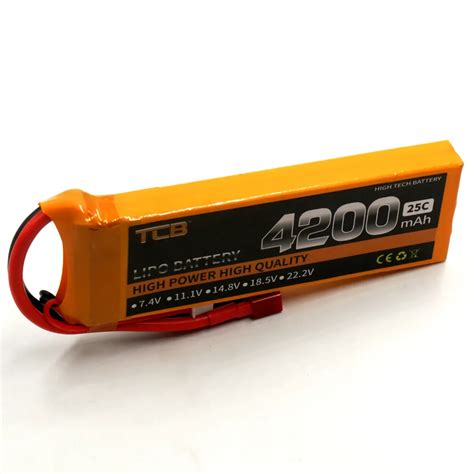 TCB Batteries 7 4V 4200mAh 2S 25C RC Lipo Battery For RC Helicopter