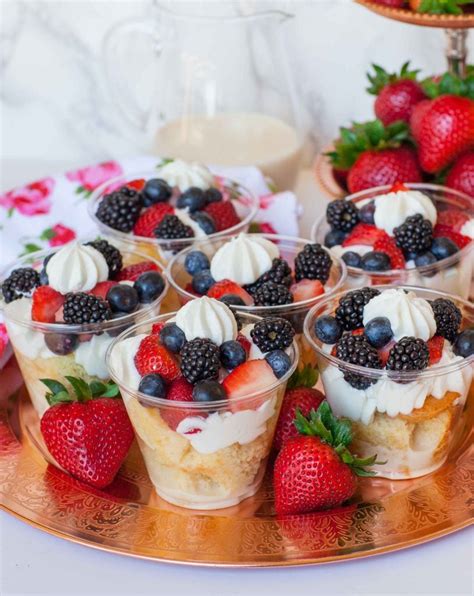 Berries And Cream Tres Leches Cake Parfait Cups Video Tatyanas