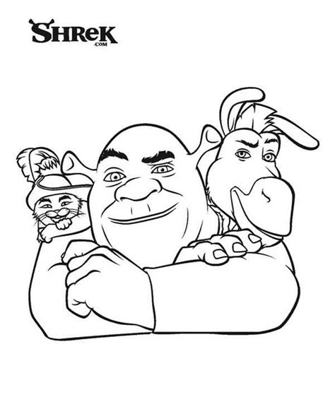 Shrek And Fiona Coloring Pages At Getcolorings Free Printable