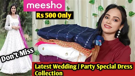 Meesho Haul Rs 500Meesho Celebrity Style Designer Gown Dress Haul