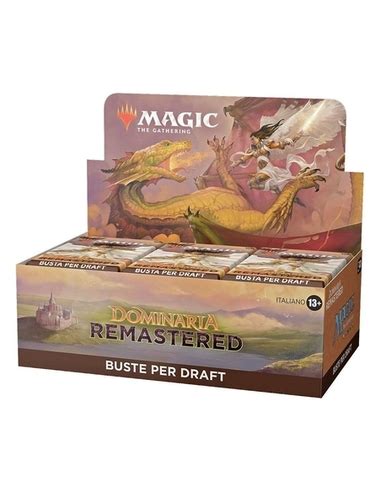 Magic The Gathering Dominaria Remastered Draft Booster Display Italian