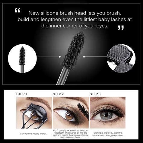 Buy Curling 4d Mascara Waterproof Non Dizzy Dyeing Long Lasting Dense Slender Mascara At