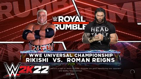 Wwe K Roman Reigns Vs Rikishi Wwe Universal Championship Youtube