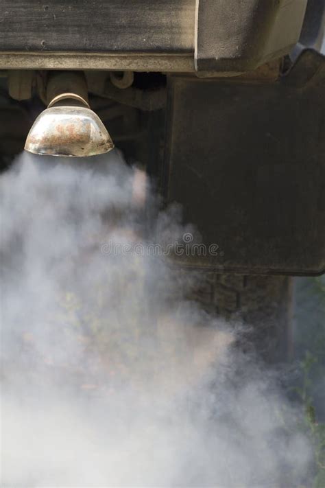 Smoke Car Pipe Exhaust Stock Photo Image Of Metal Sunlight 17755566