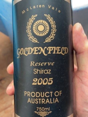 Golden Field Mclaren Vale Reserve Shiraz Vivino Us