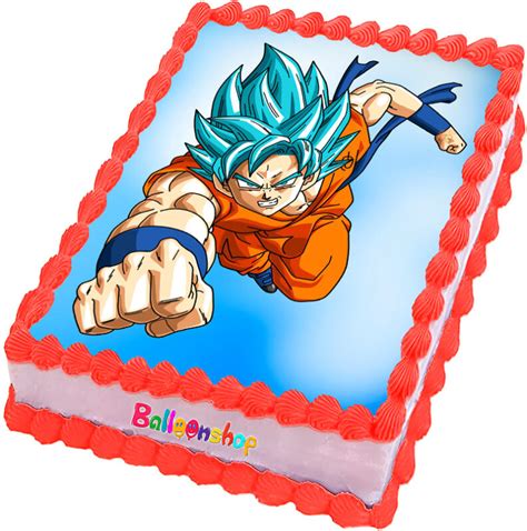 Cialda Ostia Senza Glutine Per Torta Rettangolare Dragon Ball Z Goku