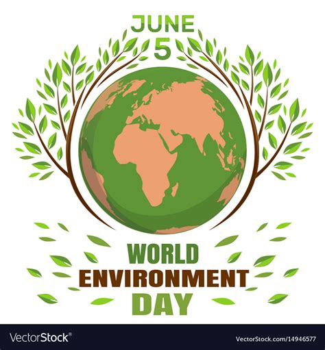 World Environment Day Concept June 5th Royalty Free Vector