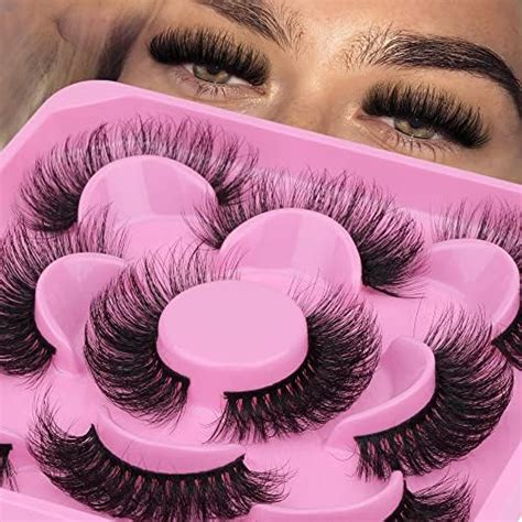 Amazon Natural Fluffy False Eyelashes 3D Strip Lashes Fluffy