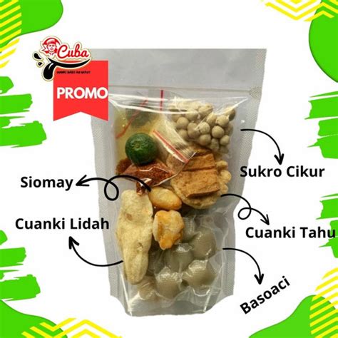 Jual Baso Aci Instan Murah Toping Cuanki Tahu Cuanki Lidah Original