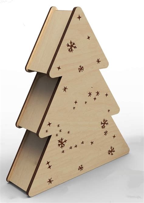 Christmas Tree Box 3d Model Vector Files