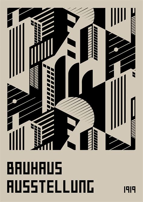 Bauhaus Ausstellung Poster Artsyfartsy Nl