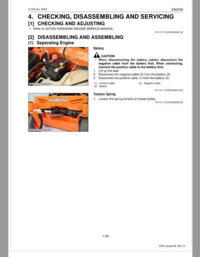 Kubota Z R Au Zero Turn Mower Workshop Repair Manual