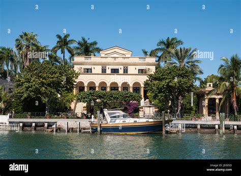 Luxurious Mansion On Star Island In Miami Florida Usa Stock Photo Alamy