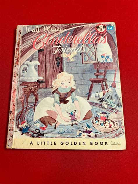 Walt Disneys Cinderellas Friends Little Golden Book Etsy