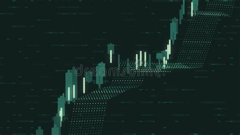 Growing Line Chart Graph Abstract Financial Stock Data Animation