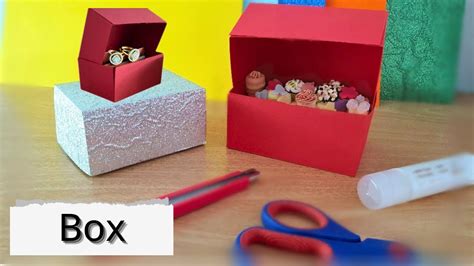 How To Make A T Box،كيف اصنع صندوق هدية،صندوق من ورق،paper Box Youtube