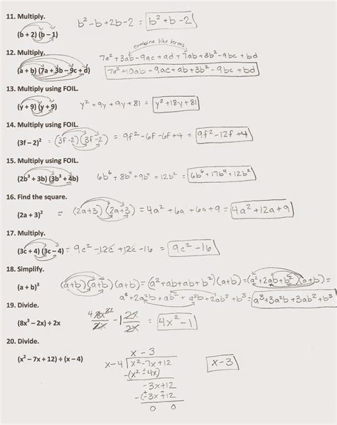 Algebra Alerts Algebra 1 And 2 Algebra 1 Chapter 9 Review Answers