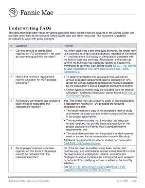 Fillable Online Underwriting FAQs Fax Email Print PdfFiller