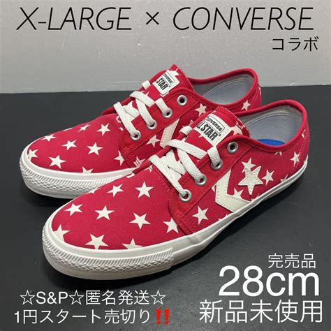 【未使用】1円スタート売切り 新品未使用 X Large × Converse J Chevron Star コンバース × エクストララージ シェブロンスター 28cm スニーカーの落札情報