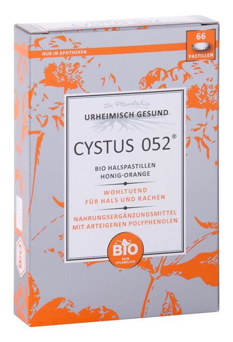 Cystus Bio Halspastillen Honig Orange St Ck Online Kaufen