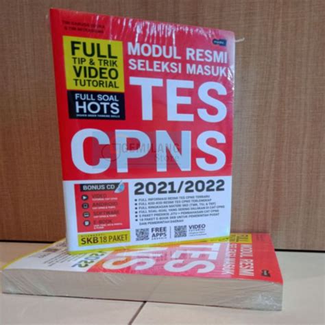 Jual BUKU TES CPNS 2021 2022 MODUL RESMI SELEKSI TES MASUK CPNS 2021