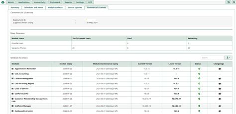 New Commercial License Section For Freepbx Pbxact Freepbx Let