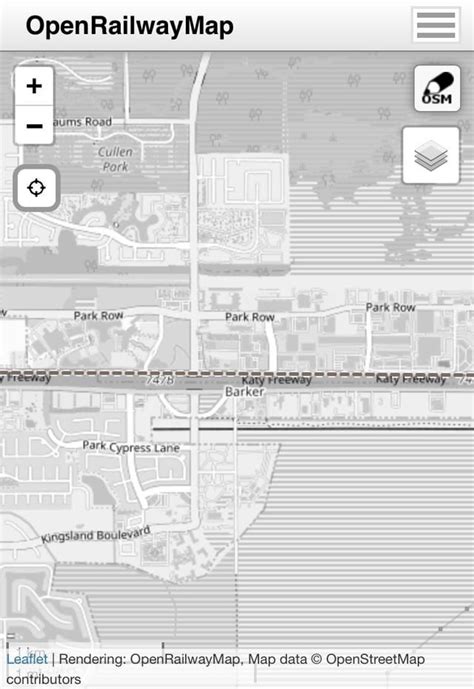 The monstrosity that is the Katy Freeway in Houston used to have a rail ...