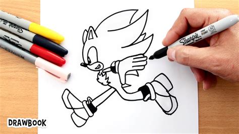 Drawing Of Shadow The Hedgehog Running Youtube