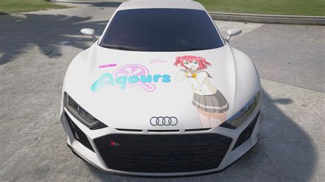 Audi R8 2020 Livery Love Live Ruby Kurosawa Gta5