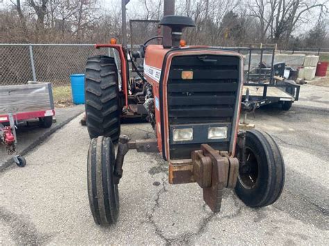 1990 Massey Ferguson 283 Tractor W Rhino Tw 96 Rotary 8 6 Mower Gavel Roads Online Auctions