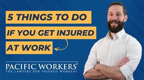 5 Things To Do If You Get Injured At Work YouTube