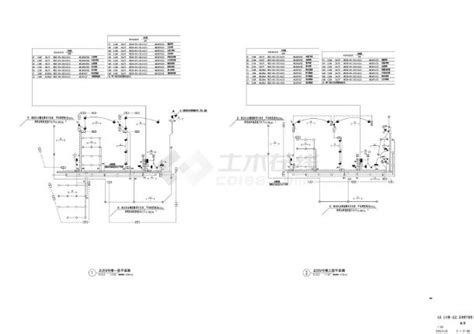 E 1 21 801 北区8号楼一层及二层照明平面cad图dwg商业建筑土木在线