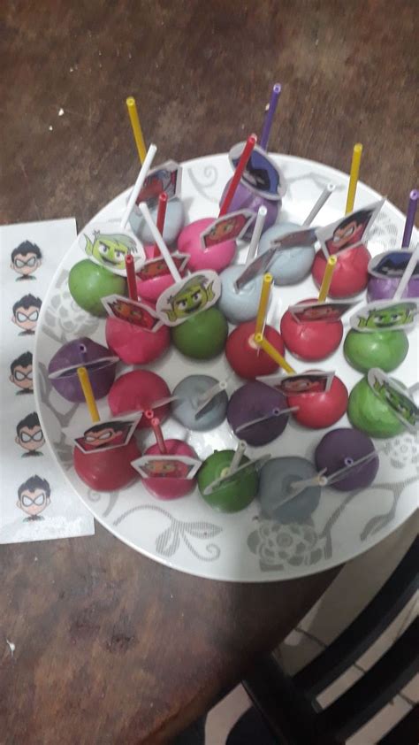 Pin De NATALIA En Cake Pops Jovenes Titanes Cake Pops Queso