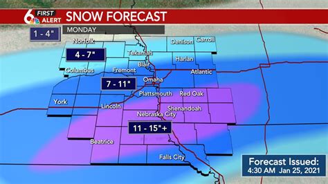 First Alert Day Heavy Snow Tapers Off Monday Evening With Impacts