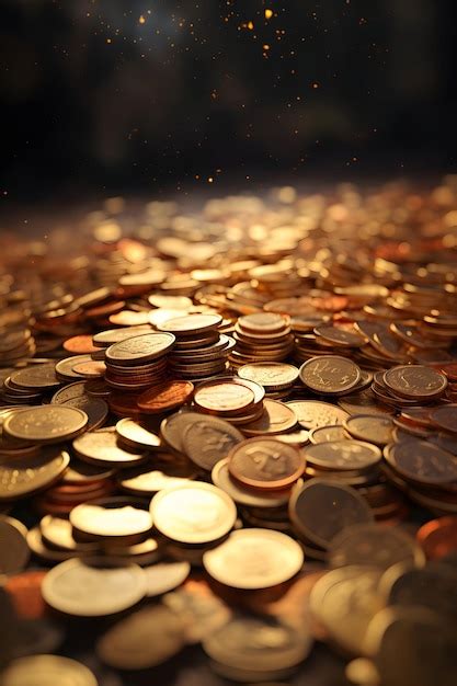 Premium Photo | A 3d image of coins