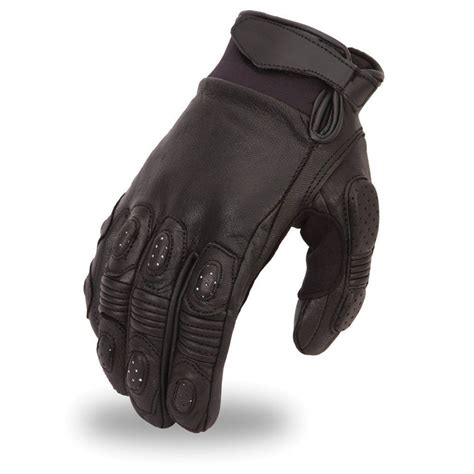 Blitz Men S Leather Motorcycle Gloves The Bikers Den